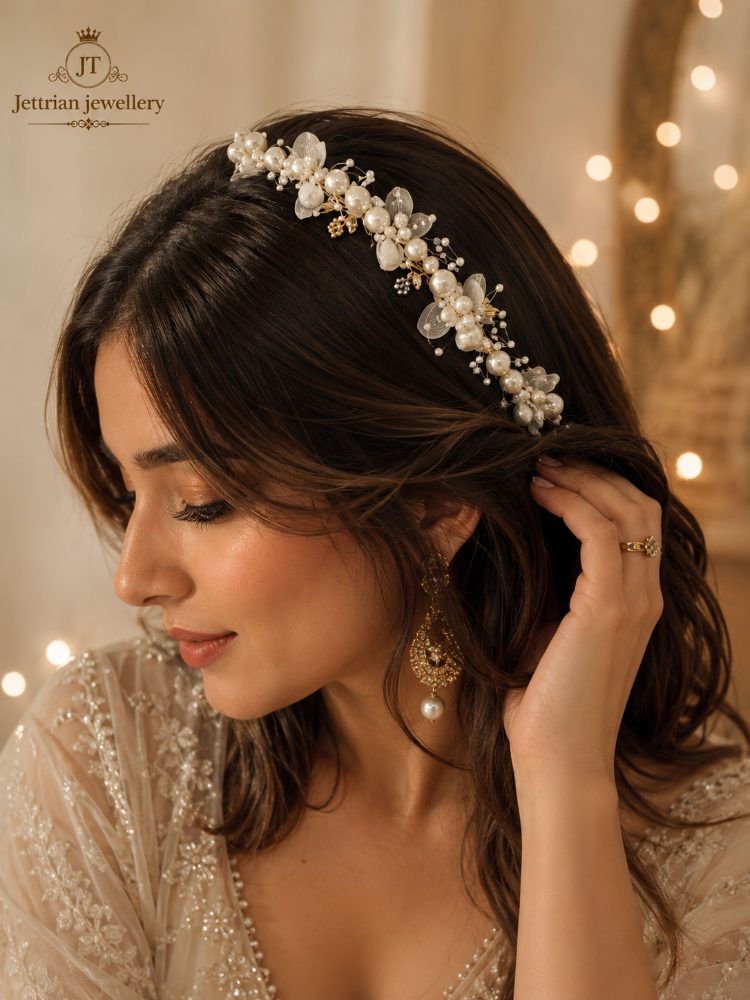 Pearl Floral Bridal Hair Vine