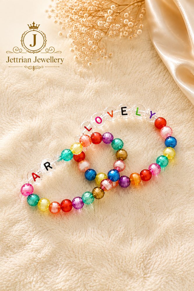 Rainbow charm handmade bracelet