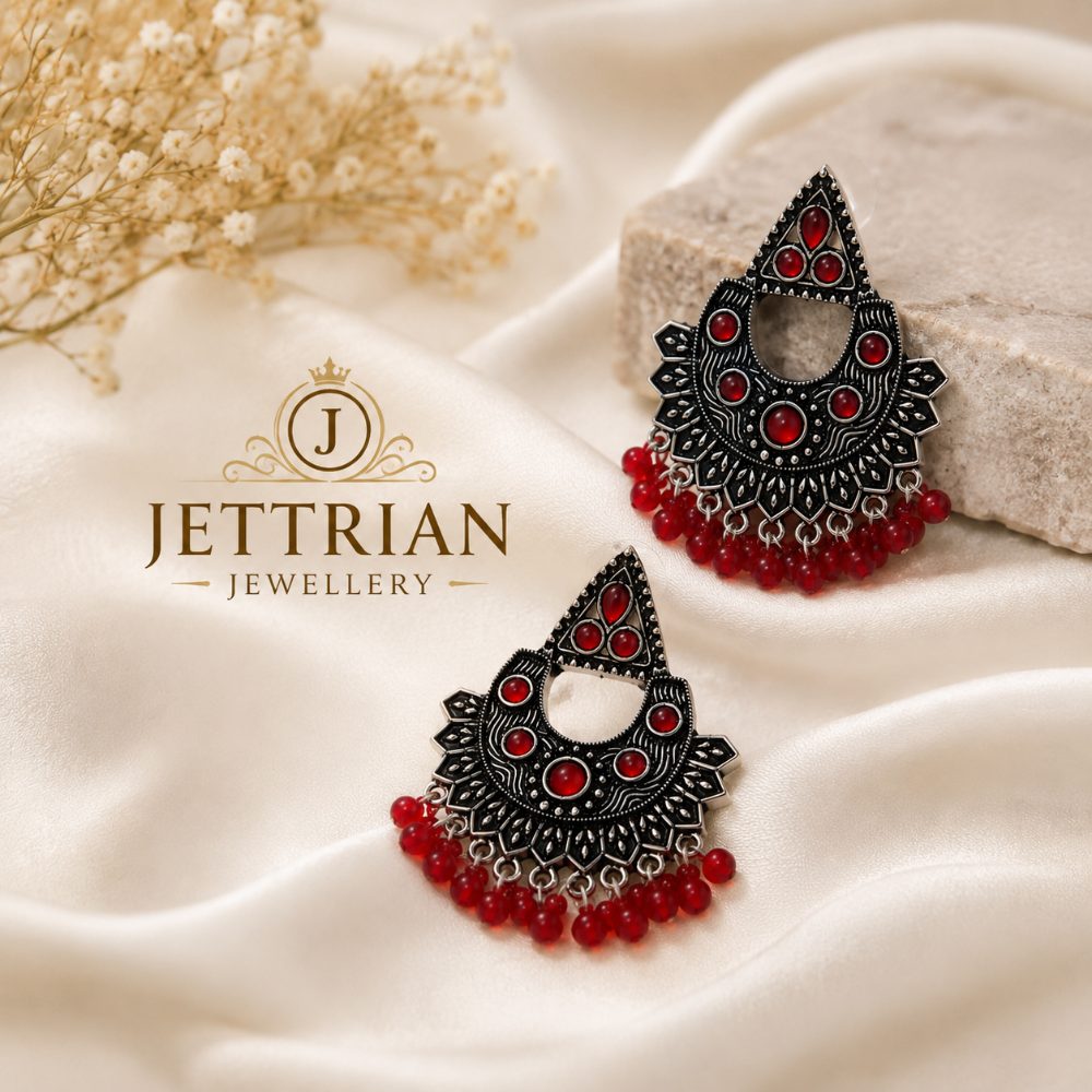 JETTRIAN Jewellery – Royal Crimson Heritage Earrings